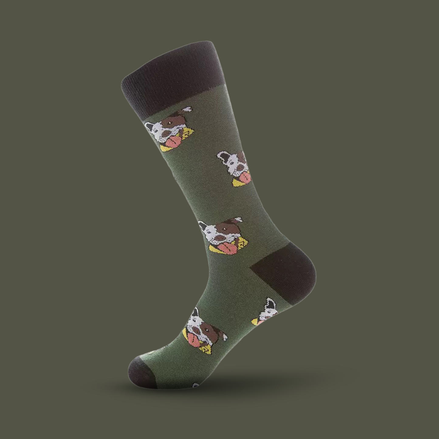 Bulldog Tongue Out - The Wolf in Socks