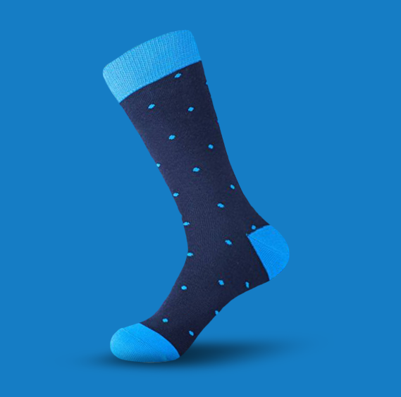 Blue Dots - The Wolf in Socks