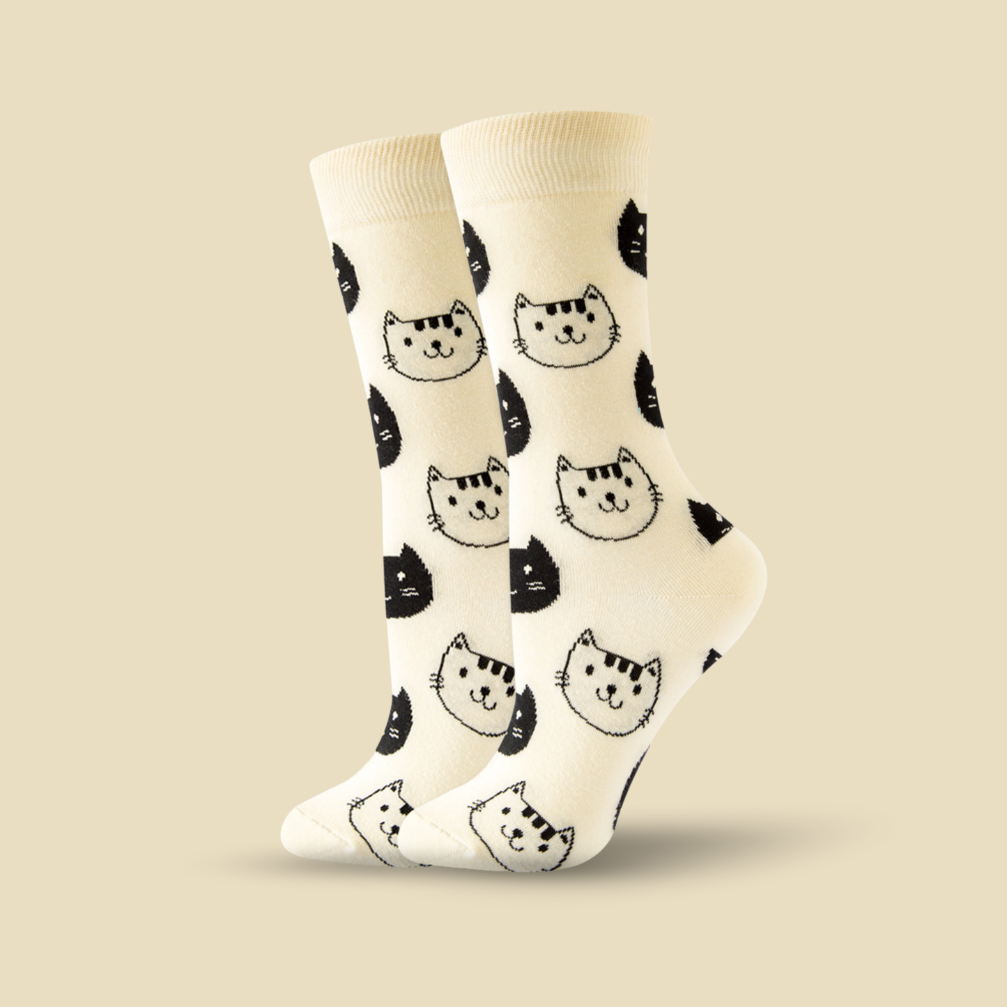 Black White Cat - The Wolf in Socks