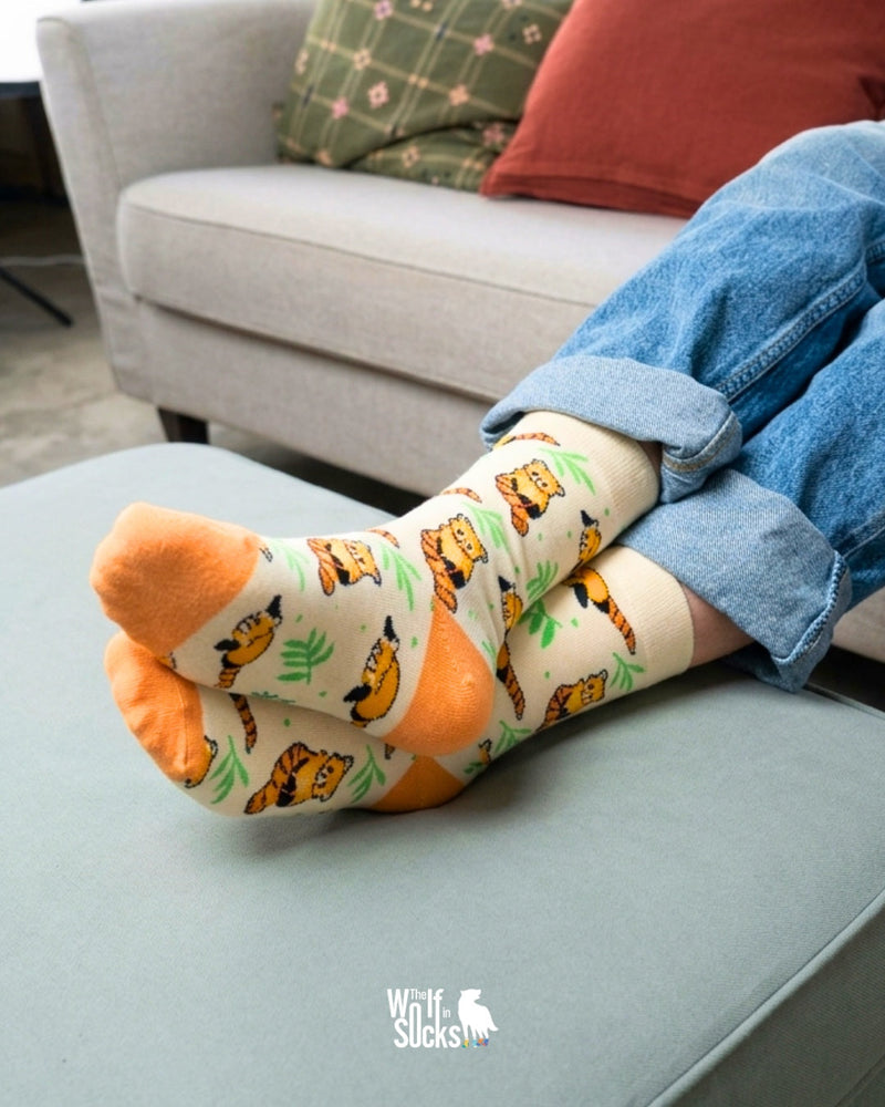 animal inspired cotton bamboo socks