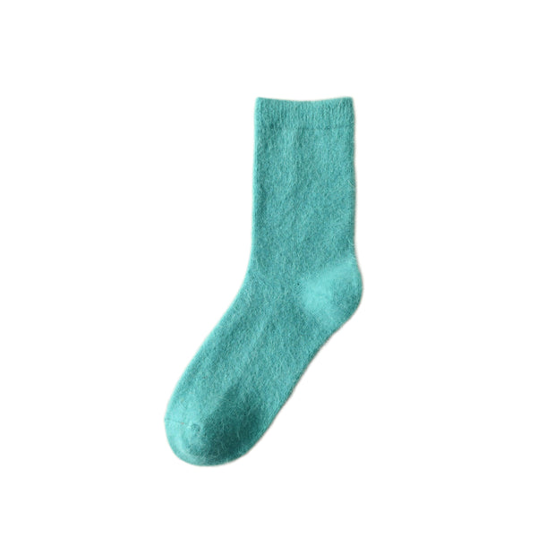 Seafoam Teal Wool Socks