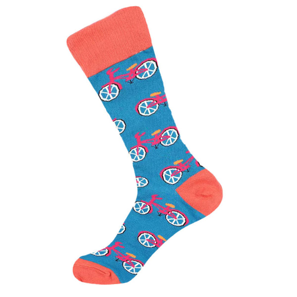 Blue and Orange Bike - The Wolf in Socks