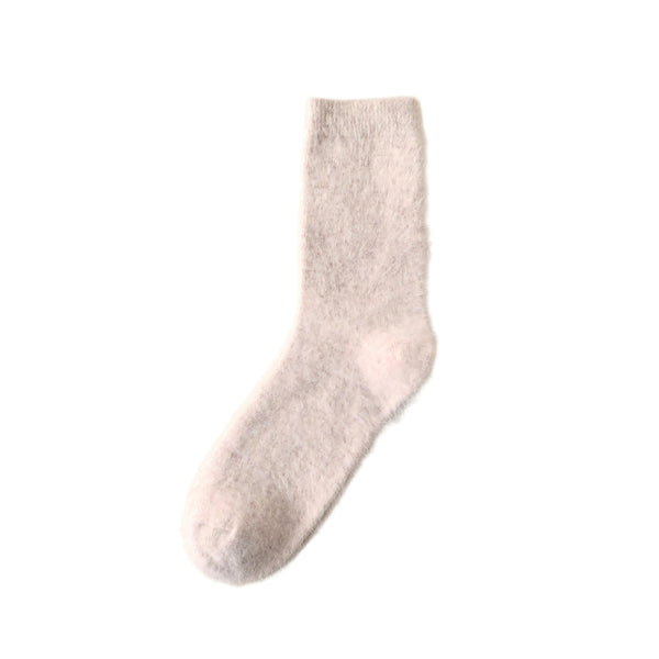 Warm Beige Wool Socks