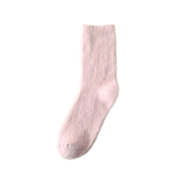Blush Pink Wool Socks