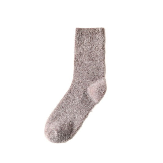 Taupe Brown Wool Socks