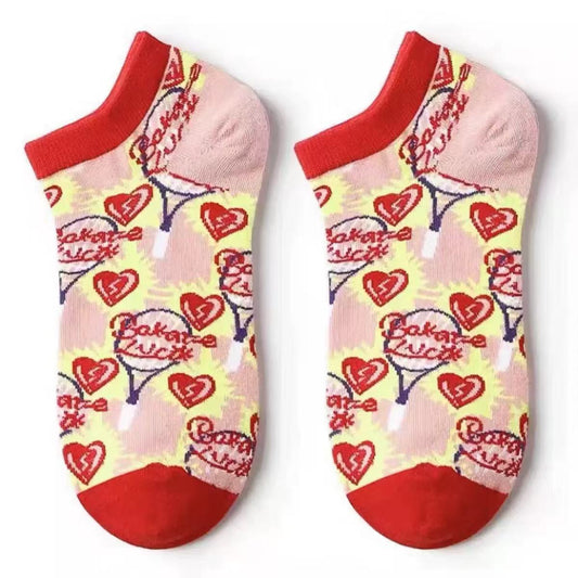 Tennis Racket Ankle Socks