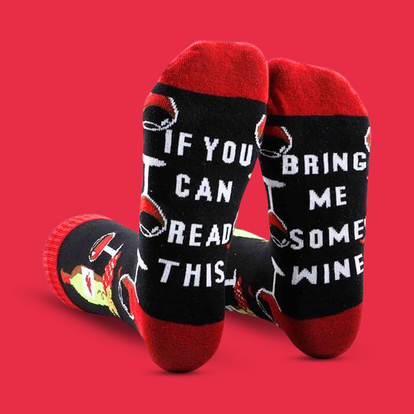 Bring Me Wine Socks - The Wolf in Socks