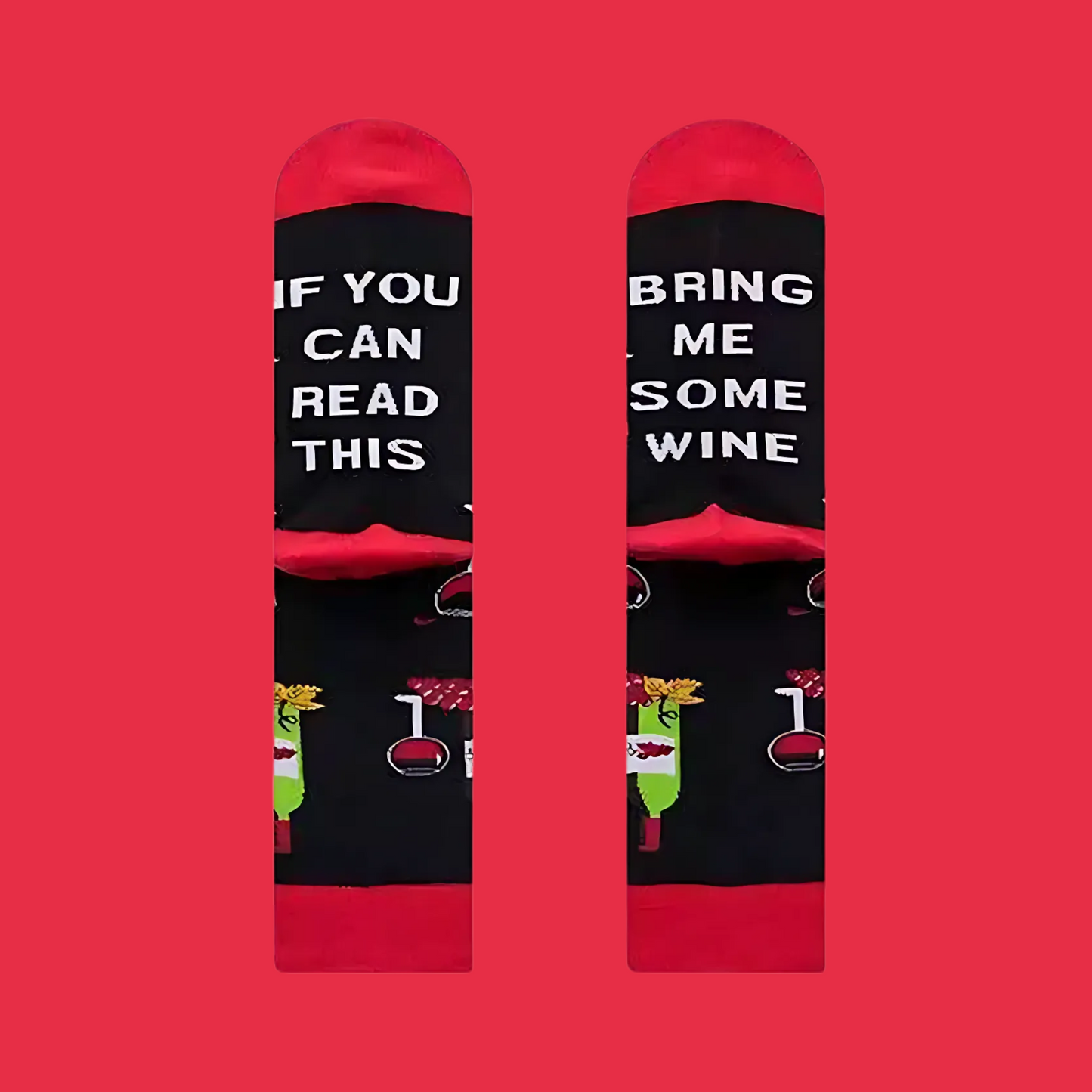 Bring Me Wine Socks - The Wolf in Socks