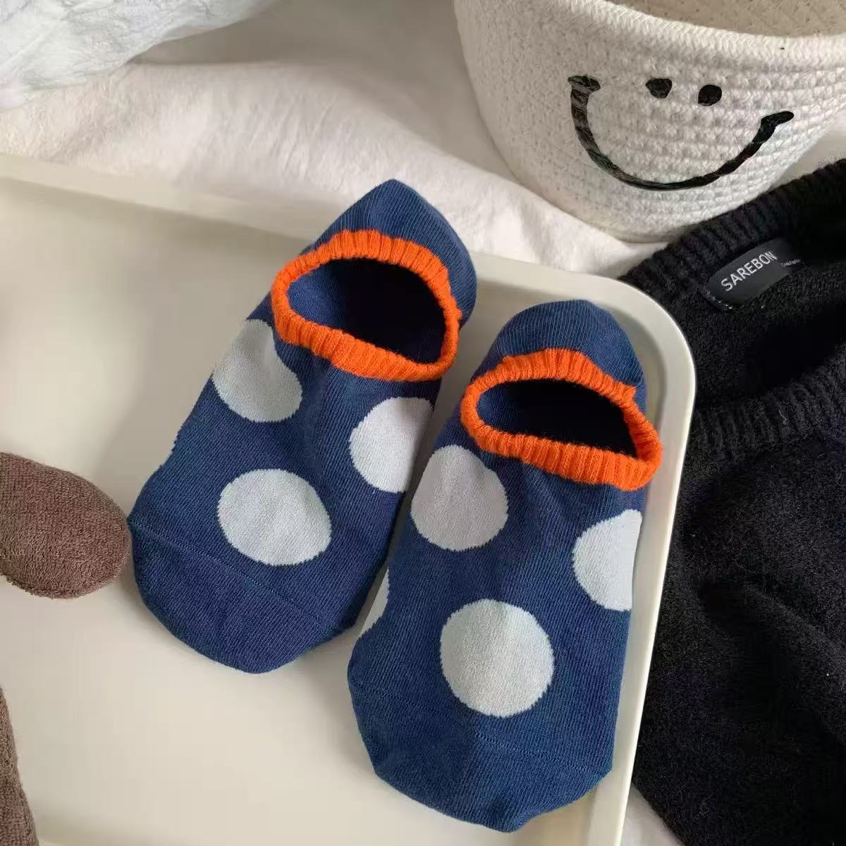 Playful Polka Dot Ankle Socks