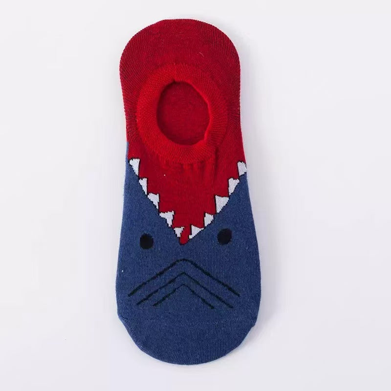 Shark Bite No-Show Ankle Socks