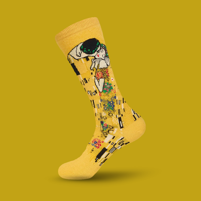 Yellow Klimt - The Wolf in Socks