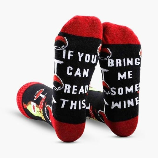 Bring Me Wine Socks