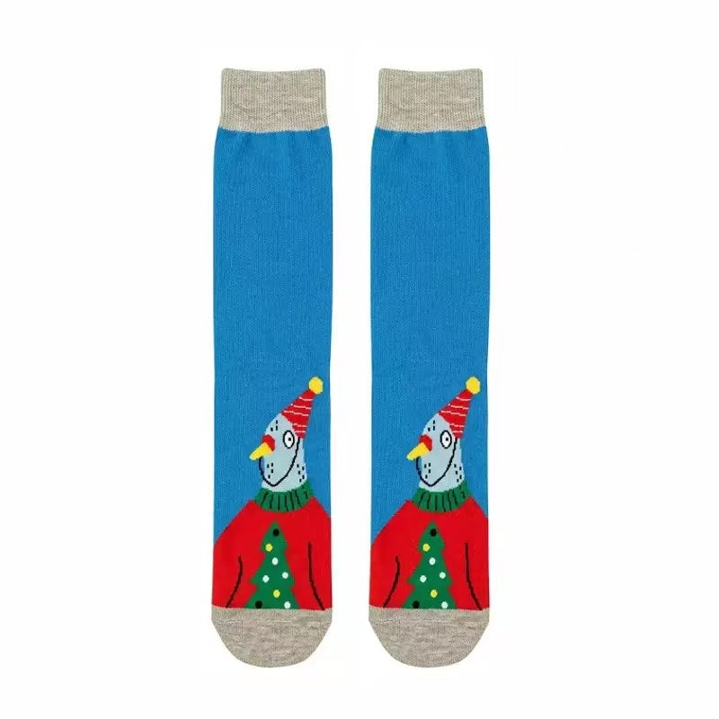 Christmas Pigeon Socks
