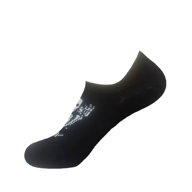 Spooky Chic Skeleton Ankle Socks