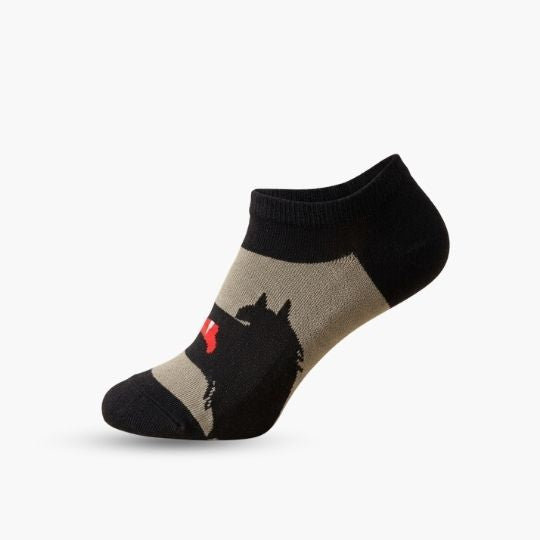 Wolf Pack No-Show Ankle Socks